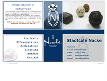 Tablet Screenshot of cafe-nacke.de